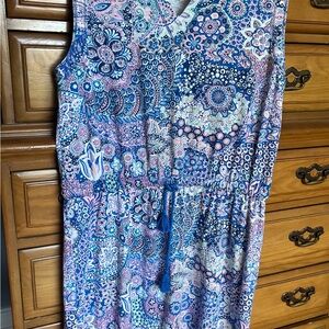 T by Talbots Multicolor Paisley Dress
